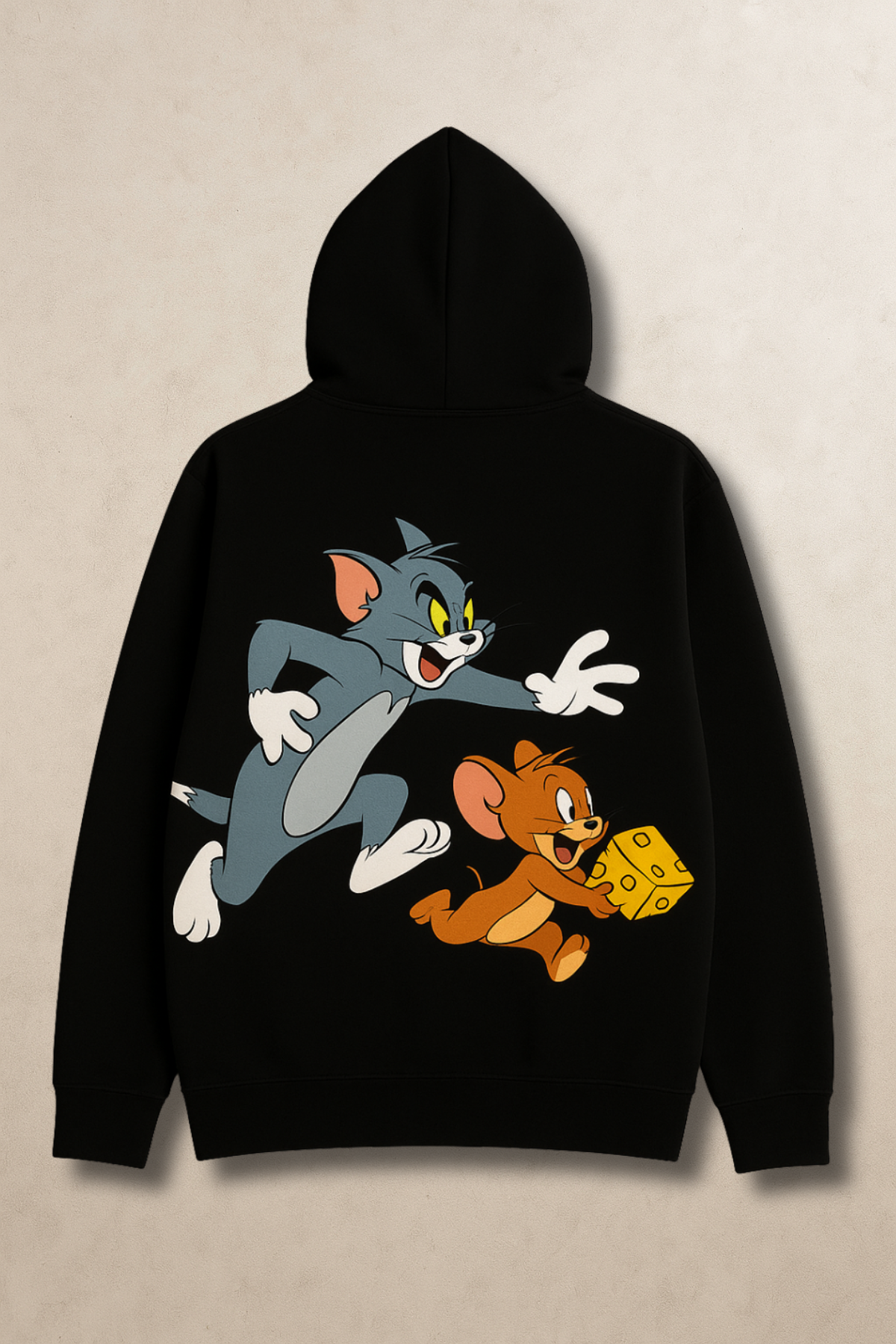 Tom & Jerry Classic Chase Hoodie – Cartoon Streetwear by Nickoz